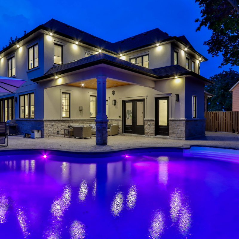 Éclairage De Piscine à LED Submersible Avec Télécommande Et 13 LED Pour