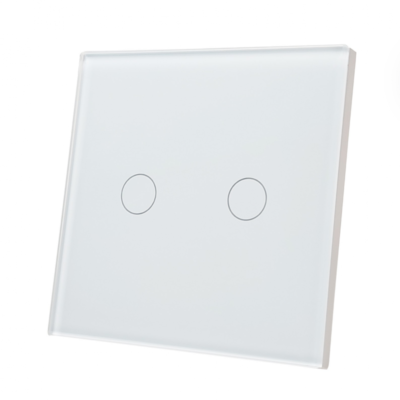 BSEED Interrupteur Tactile Zigbee, Interrupteur Connecté Alexa, Panneau en VERRE, Contrôle Vocal, Passerelle Zigbee Requise (non incluse), 1 Gang 1 Voie, Blanc