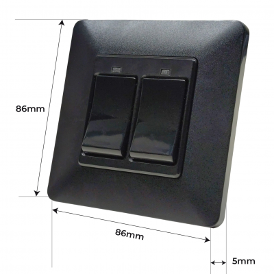 1822N - Interruptor inteligente Llave Doble - Medidas