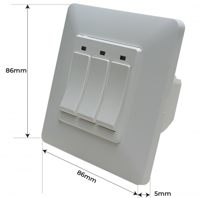 1823 - Interruptor inteligente Llave Triple - Medidas