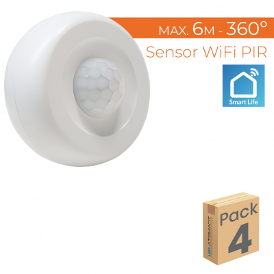 1935 - Sensor WiFi PIR - PACK4