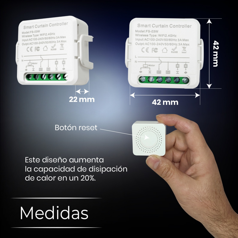 Contrôleur WiFi Tuya Pour Moteurs CC 12V/24V - Commande à Distance Via App - Compatible Actionneurs Linéaires Et Tiges De Poussée