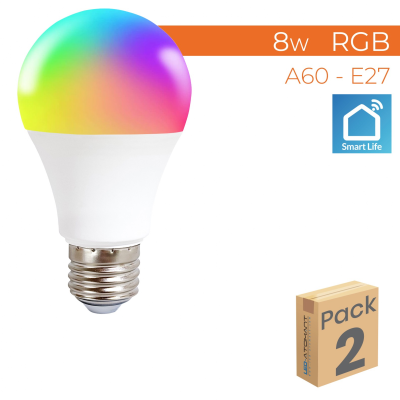 Bombilla LED E14 Wifi Smart, todos los colores y blanco cálido