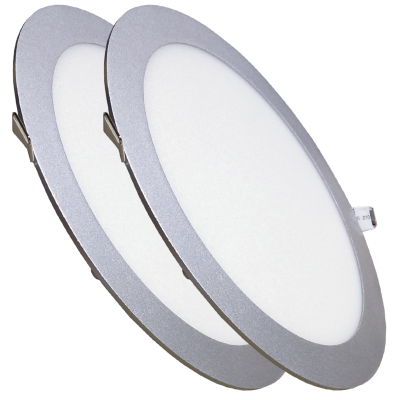 1199 - LED PANEL RECESSED ROUND SILVER 24W - PORTADA02
