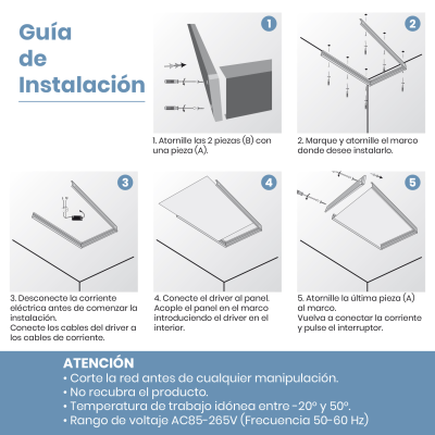 LM1329LM - SOPORTE BACKLIGHT - INSTALACION