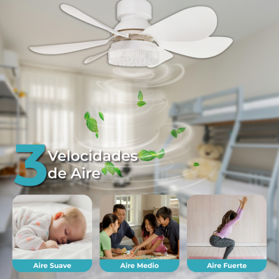 2054 - Ventilador techo con luz 30W - 04
