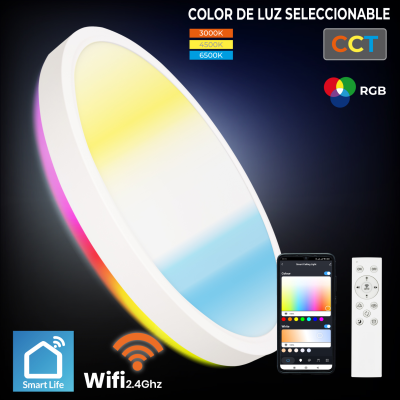 1969 Lampara LED Wifi RGB 30W - 01