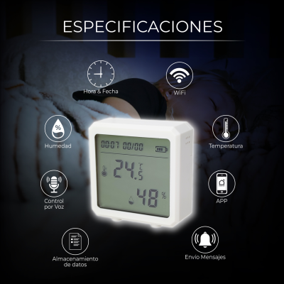 Zwfjcmsa Smart Home Temperatursensor - ZigBee Mit Smart Life & Assistant