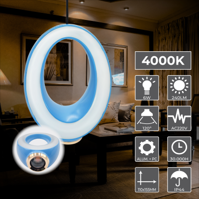 2056AZ - Lampara Anillo 6W - 02