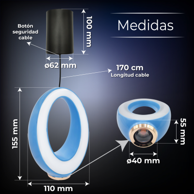 2056AZ - Lampara Anillo 6W - 05