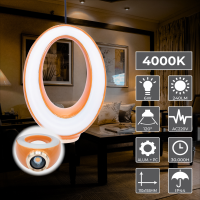 2056NA - Lampara Anillo 6W - 02