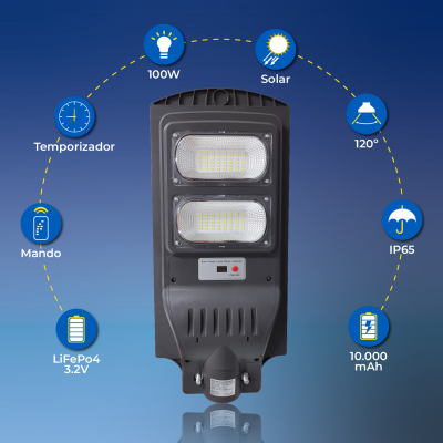 2076  - Farola Solar 100W - 02