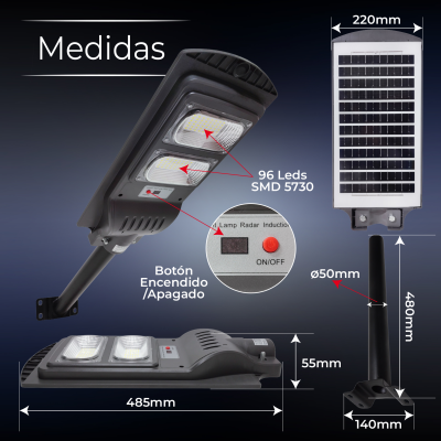 2076-2110 - Farola Solar 100W - 07