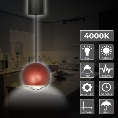 2069R - Lampara Esfera 6W - 02