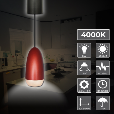 2070R - Lampara Alargada 6W - 02