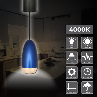 2070AZ - Lampara Alargada 6W - 02