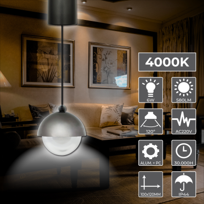 2057N - Lampara Redonda 6W - 02