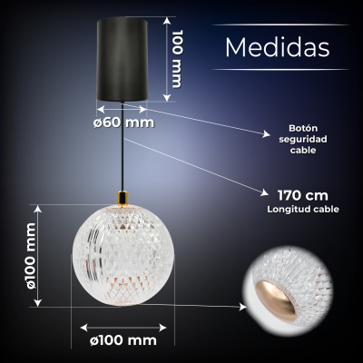 2073 - Lampara Transparente 6W - 05