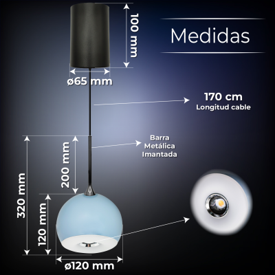 2061AZ - Lampara Bola 6W - 05