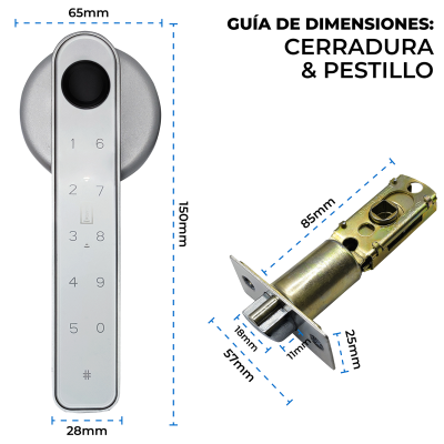 2103 Manilla Puerta Wifi Medidas