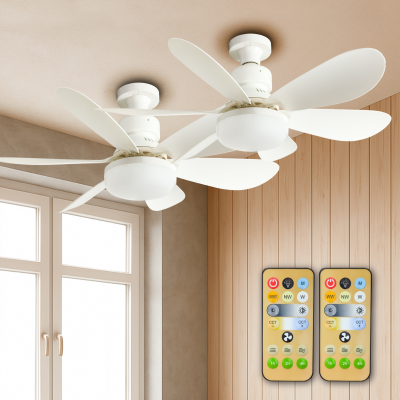 2074 - Ventilador techo con luz 40W - Pack02