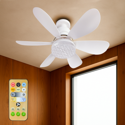 2054 - Ventilador techo con luz 30W - Pack 01