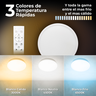 2163 - Plafón LED Redondo 24WCCT - 05