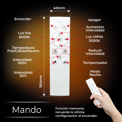 2163 - Plafón LED Redondo 24WCCT - 06