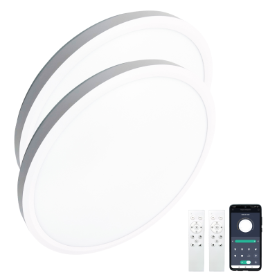 2163 - Plafón LED Redondo 24WCCT - Pack 02