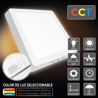 870CCT - PLAFON 20W - 02 - 1800LM