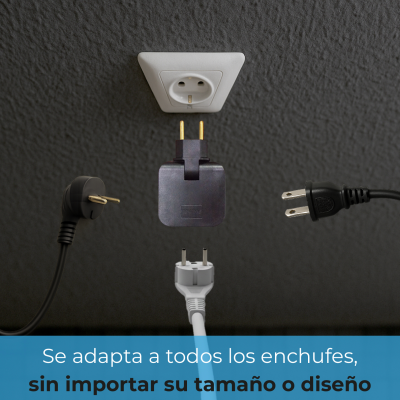 1949 - Ladron Enchufe Giratorio NEGRO - 07