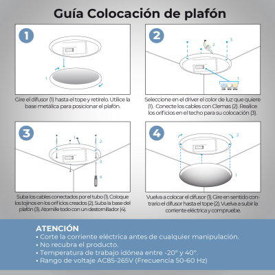 LM1876 - PLAFON 36W TEMP Insta