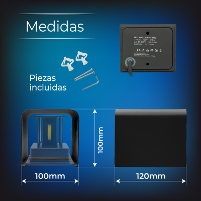 2173WW - Aplique LED de Pared  Bidireccional - 02