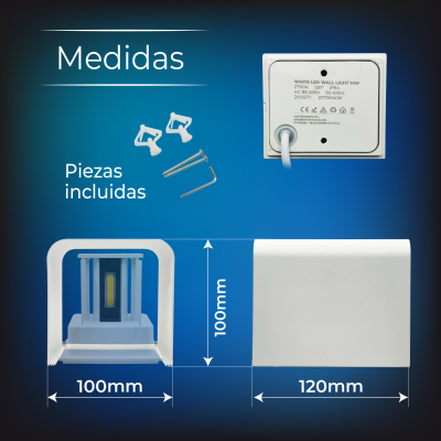 2173BWW - Aplique LED de Pared  Bidireccional - 02