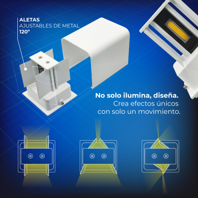 2173BWW - Aplique LED de Pared  Bidireccional - 05