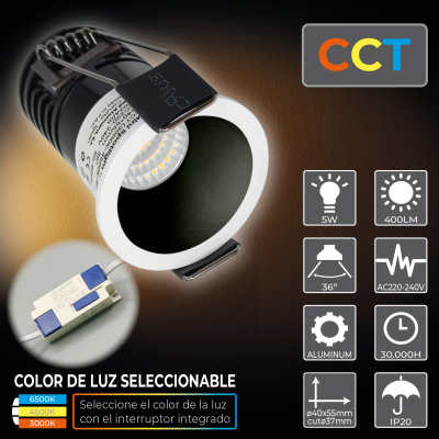 2037CCT - Mini Spotlight 5W - 02