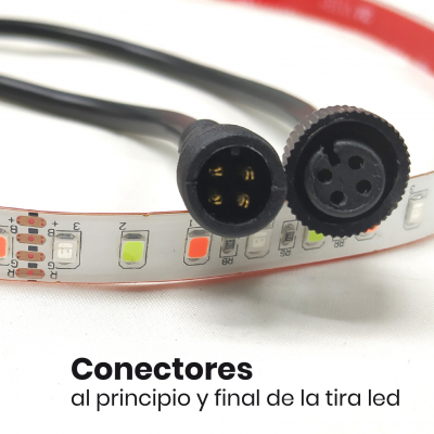 KIT Tira LED RGB Rollo de 5m Directa a 220v con Controlador y Mando 5