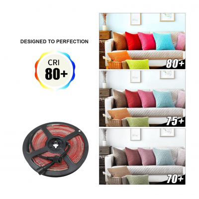 KIT Tira LED RGB Rollo de 5m Directa a 220v con Controlador y Mando 12