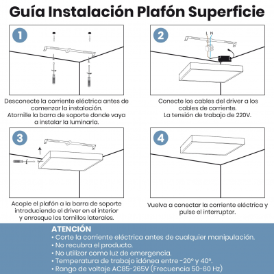 1648 - FRAMELESS 48W INSTALACION