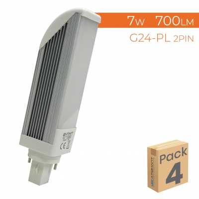 070 - G24 PL 7W - PACK4