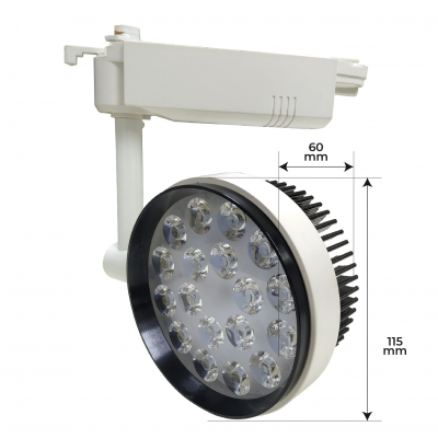 1415 - TRACK LIGHT 18W - MEDIDAS