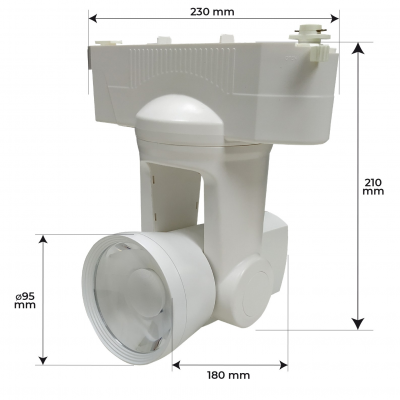 1414 - TRACK LIGHT MOTORIZADO - MEDIDAS