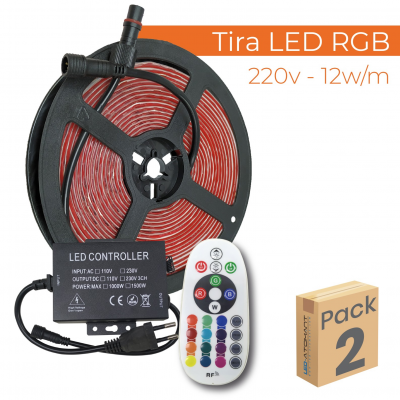 1752 - LED STRIP 220V RGB - PACK02