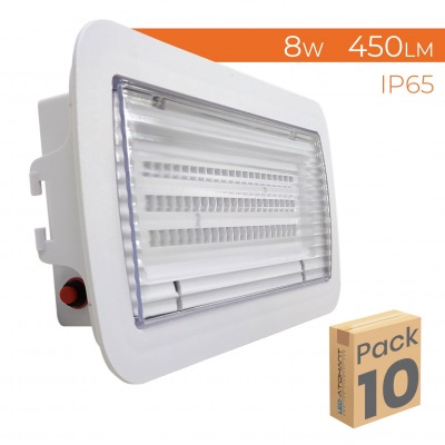 1653 - EMERGENCY LED LIGHT 8W PACK10
