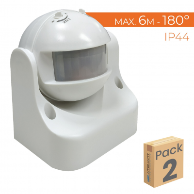 1022 - DETECTOR MOVIMIENTO ORIENTABLE - PACK2
