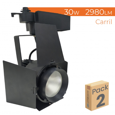 1182 - TRACK LIGHT ALETAS 30W - PACK2
