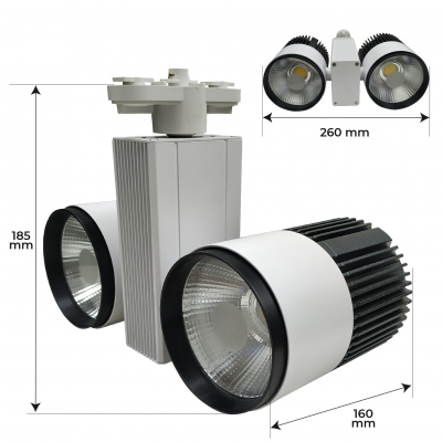 1290 - TRACK LIGHT 60W - MEDIDAS