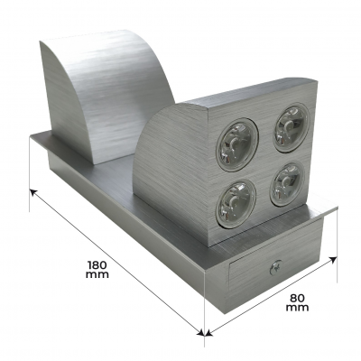 1048 - APLIQUE CUADRADO 8W - 12