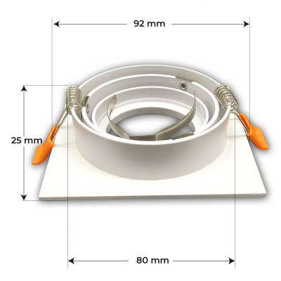 ARO DOWNLIGHT CUADRADO MEDIDAS