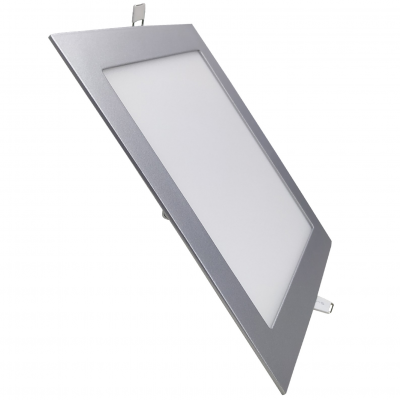 1198 - LED PANEL RECESSED SQUARE SILVER 20W - 01
